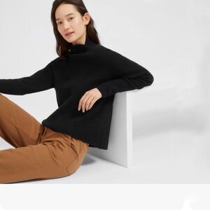 Everlane Black Cowl Turtleneck Sweater